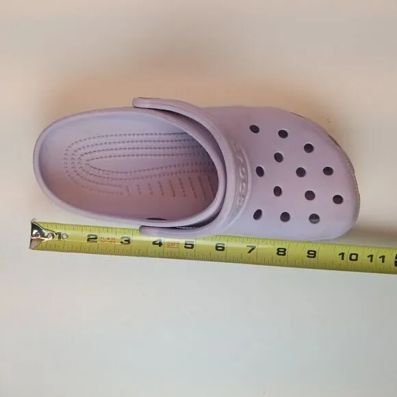Crocs Classic Clogs Mens5/Womens7 Purple Unisex Slip On Shoes - Picture 8 of 9